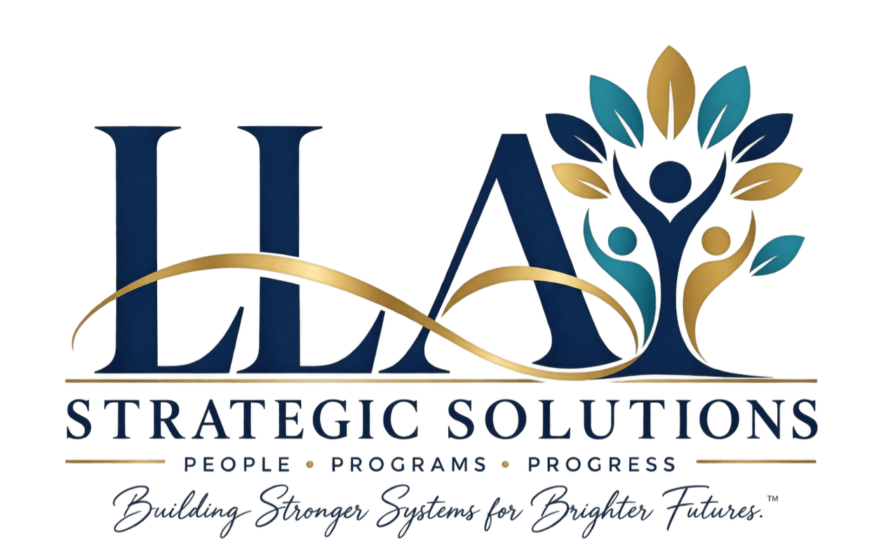 LLA Strategic Solutions logo — Building Stronger Systems for Brighter Futures
